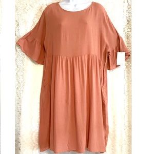 NWT Empire Waist Dress with Pockets- Large